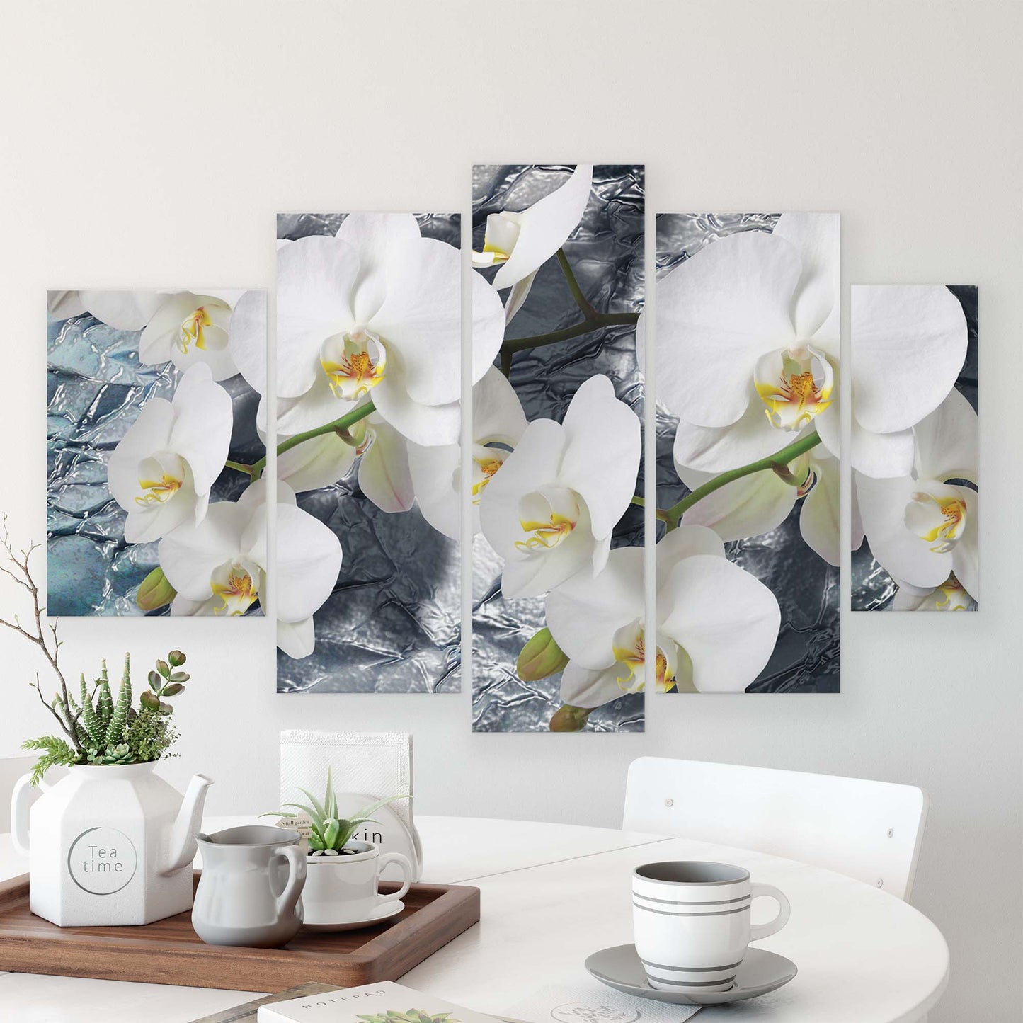 Modern Flowers, Nature, & Swirls Canvas Photo Print