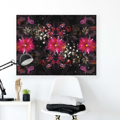 Modern Flowers, Nature, & Swirls Canvas Photo Print - USTAD HOME