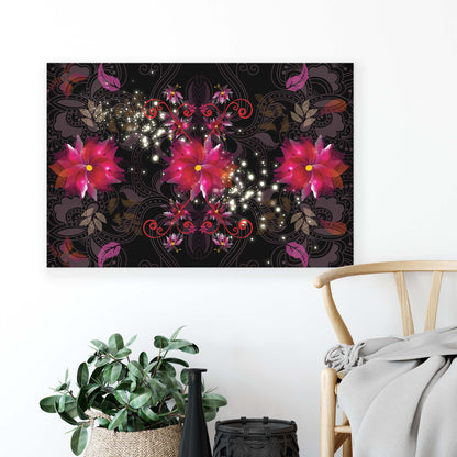 Modern Flowers, Nature, & Swirls Canvas Photo Print - USTAD HOME