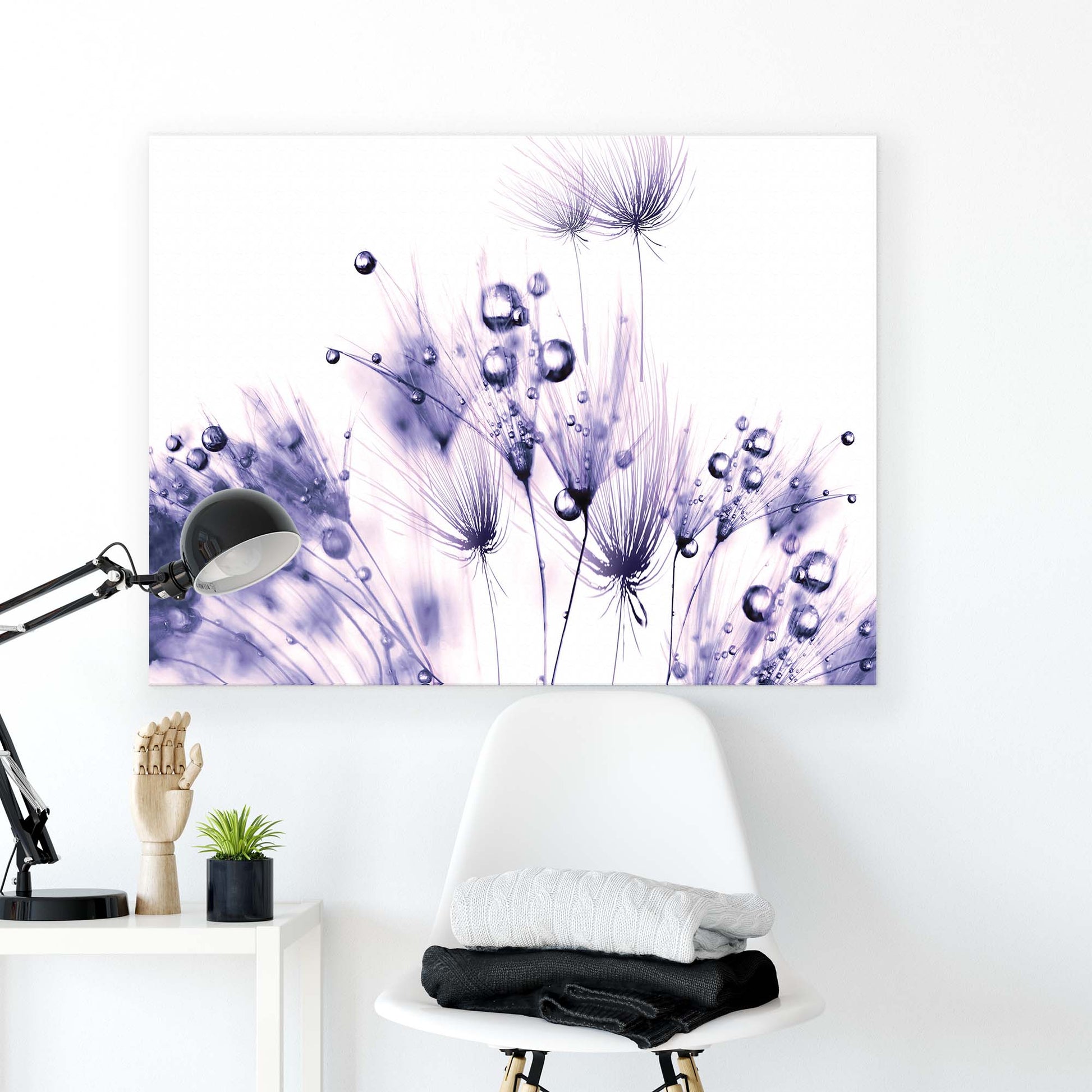 Modern Flowers, Nature, & Swirls Canvas Photo Print - USTAD HOME