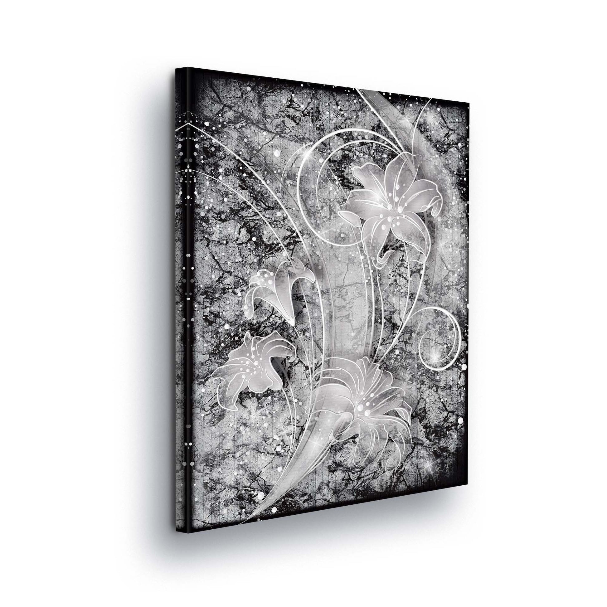 Modern Flowers, Nature, & Swirls Canvas Photo Print - USTAD HOME