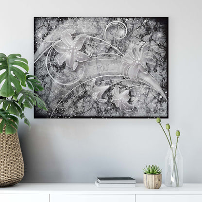 Modern Flowers, Nature, & Swirls Canvas Photo Print - USTAD HOME