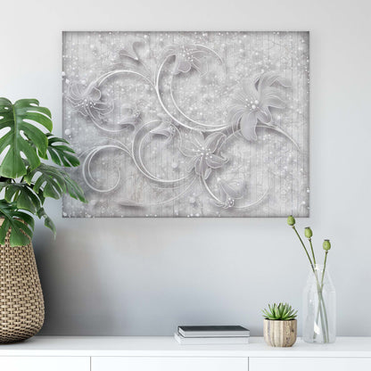 Modern Flowers, Nature, & Swirls Canvas Photo Print - USTAD HOME