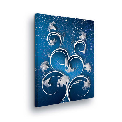 Modern Flowers, Nature, & Swirls Canvas Photo Print - USTAD HOME