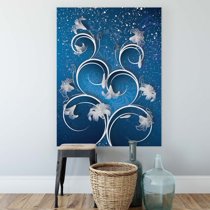 Modern Flowers, Nature, & Swirls Canvas Photo Print - USTAD HOME