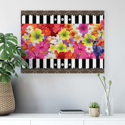 Modern Flowers, Nature, & Swirls Canvas Photo Print - USTAD HOME