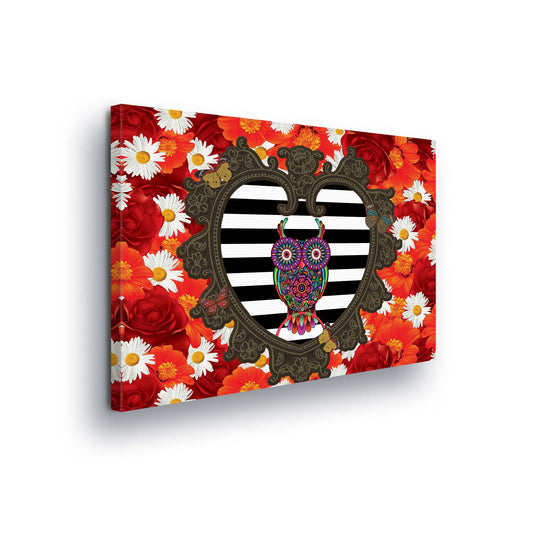 Modern Flowers, Nature, & Swirls Canvas Photo Print - USTAD HOME