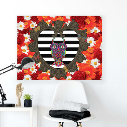 Modern Flowers, Nature, & Swirls Canvas Photo Print - USTAD HOME