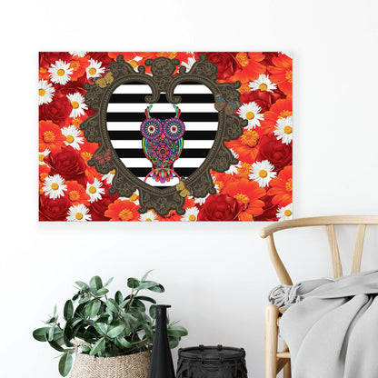 Modern Flowers, Nature, & Swirls Canvas Photo Print - USTAD HOME