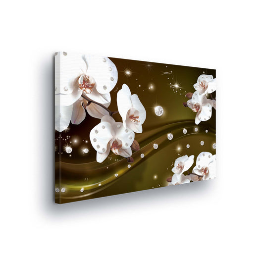 Modern Flowers, Nature, & Swirls Canvas Photo Print - USTAD HOME