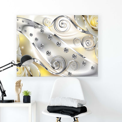 Modern Flowers, Nature, & Swirls Canvas Photo Print - USTAD HOME