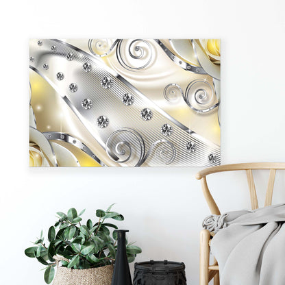 Modern Flowers, Nature, & Swirls Canvas Photo Print - USTAD HOME