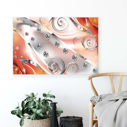 Modern Flowers, Nature, & Swirls Canvas Photo Print - USTAD HOME