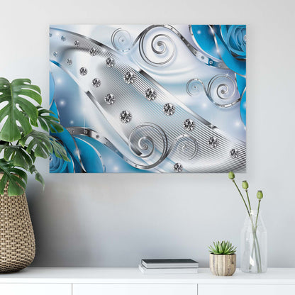 Modern Flowers, Nature, & Swirls Canvas Photo Print - USTAD HOME