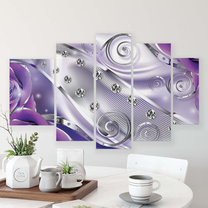 Modern Flowers, Nature, & Swirls Canvas Photo Print - USTAD HOME