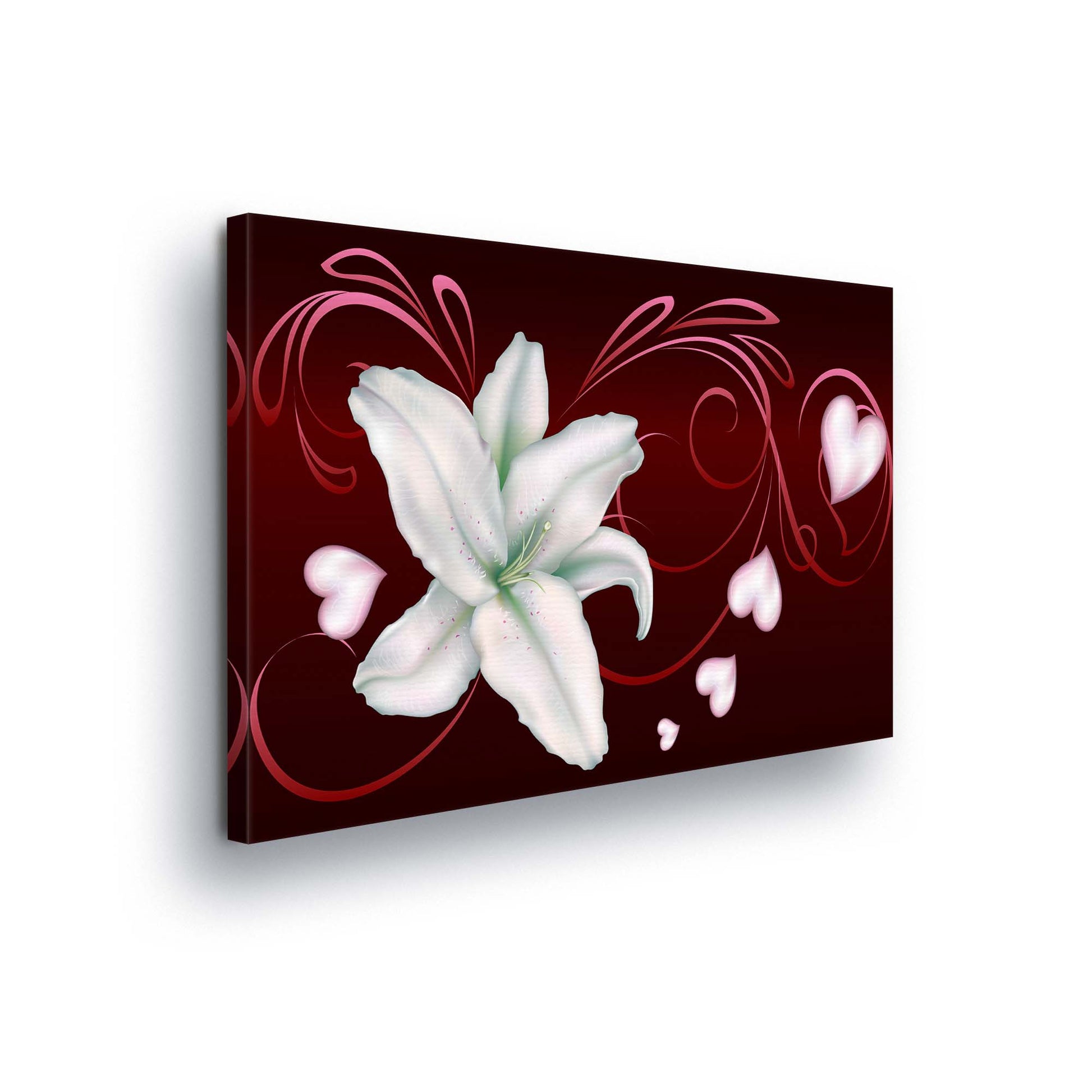 Modern Flowers, Nature, & Swirls Canvas Photo Print - USTAD HOME