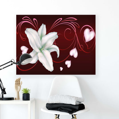 Modern Flowers, Nature, & Swirls Canvas Photo Print - USTAD HOME