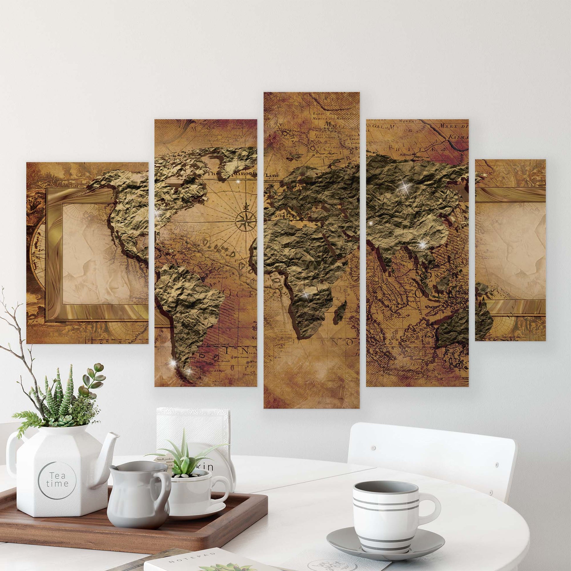 Maps Canvas Photo Print - USTAD HOME