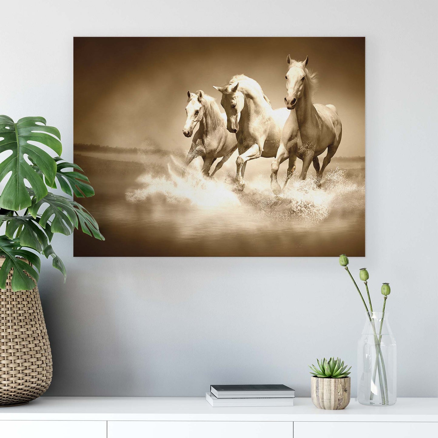 Horses & Unicorns Canvas Photo Print - USTAD HOME