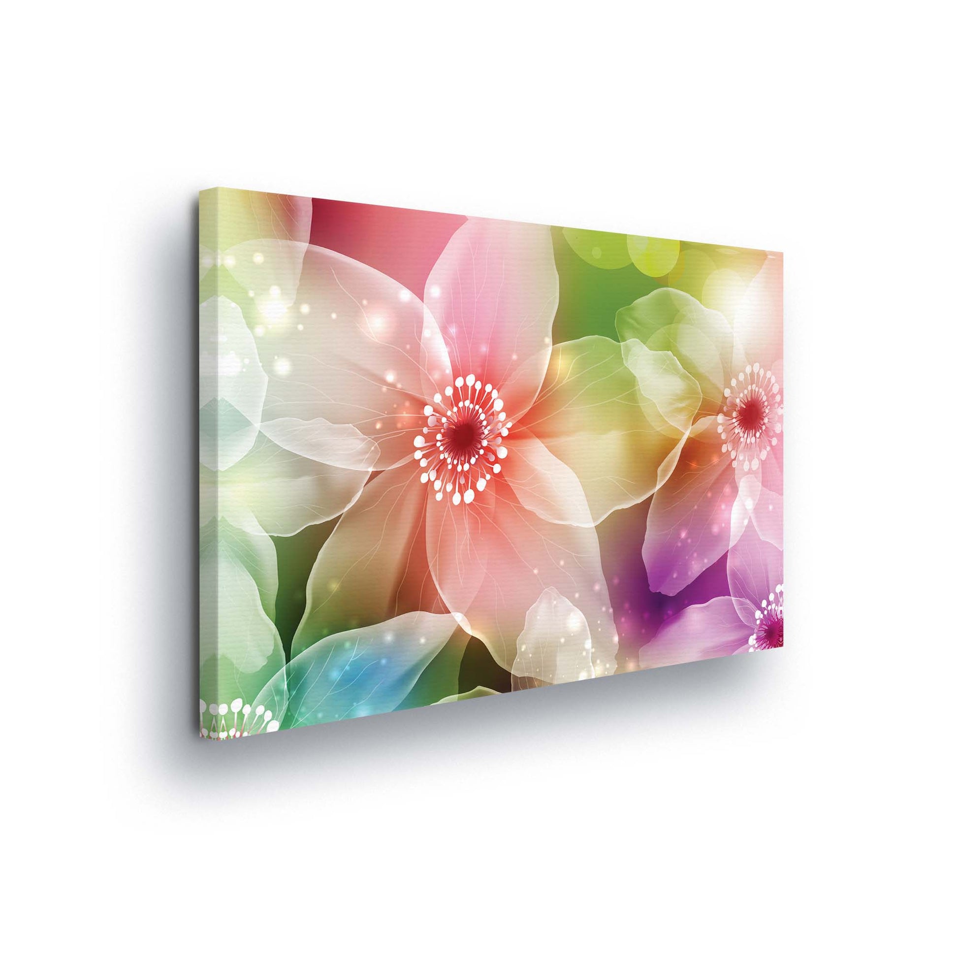 Modern Flowers, Nature, & Swirls Canvas Photo Print - USTAD HOME