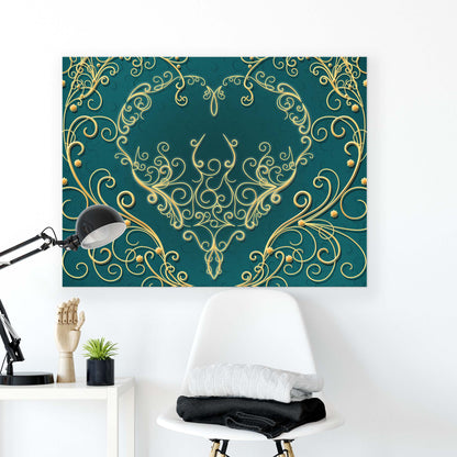 Modern Flowers, Nature, & Swirls Canvas Photo Print - USTAD HOME