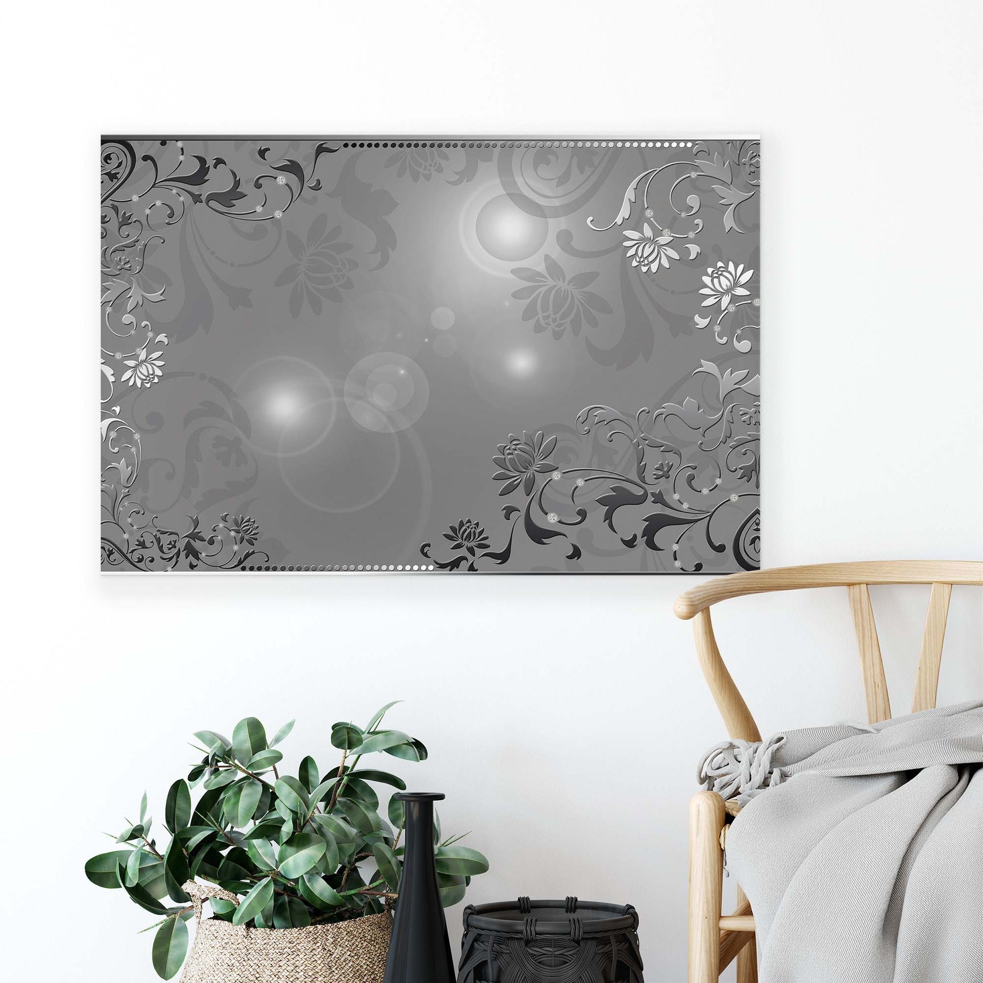 Modern Flowers, Nature, & Swirls Canvas Photo Print - USTAD HOME