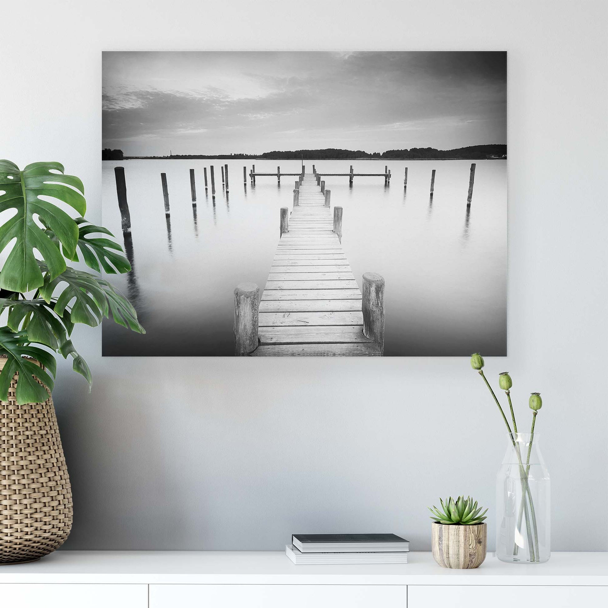 Lakes & Waterfalls Canvas Photo Print - USTAD HOME