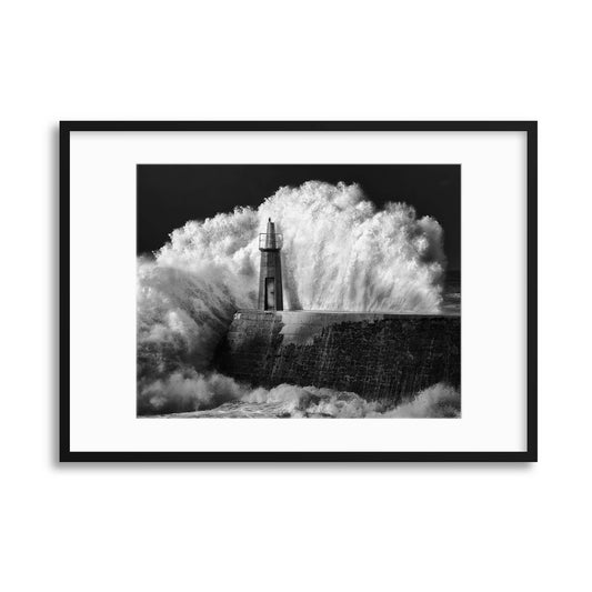 The Lighthouse by Alejandro Garcia Bernardo Framed Print - USTAD HOME