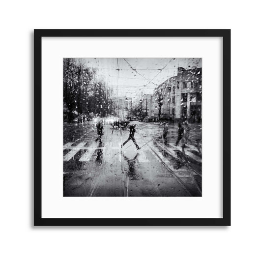 The Decisive Leap by Costas Economou Framed Print - USTAD HOME