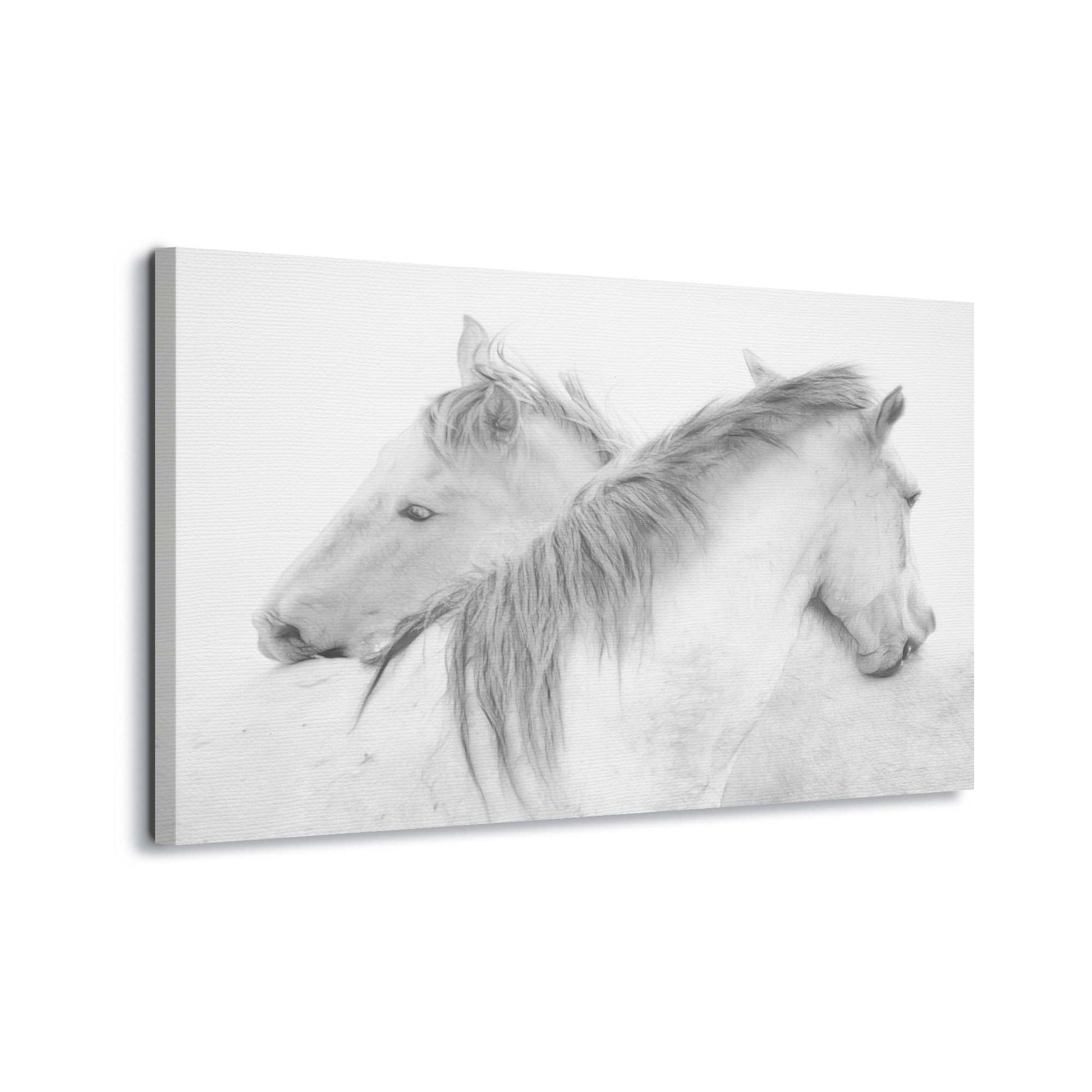 Horses by Marie-Anne Stas Canvas Print - USTAD HOME
