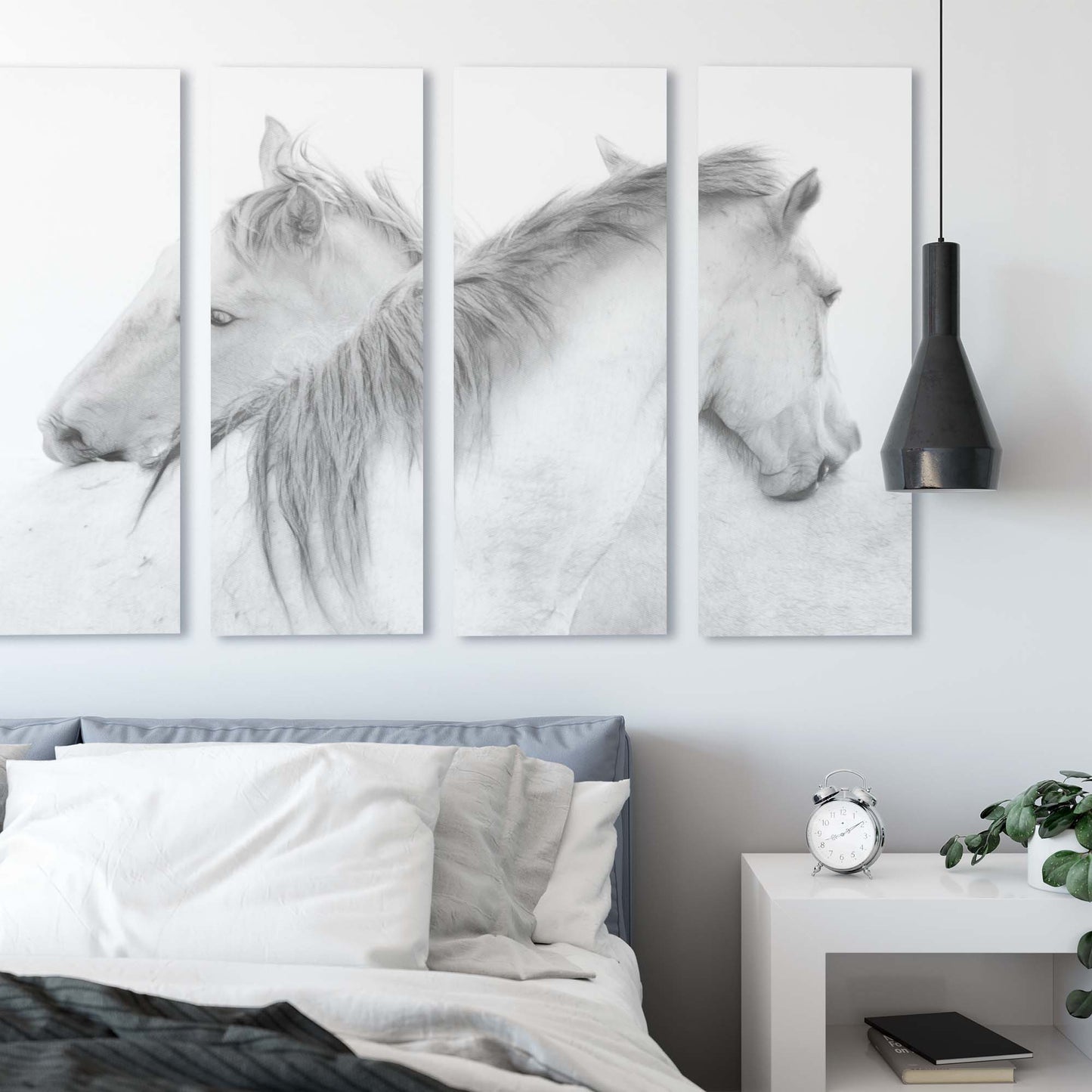 Horses by Marie-Anne Stas Canvas Print - USTAD HOME