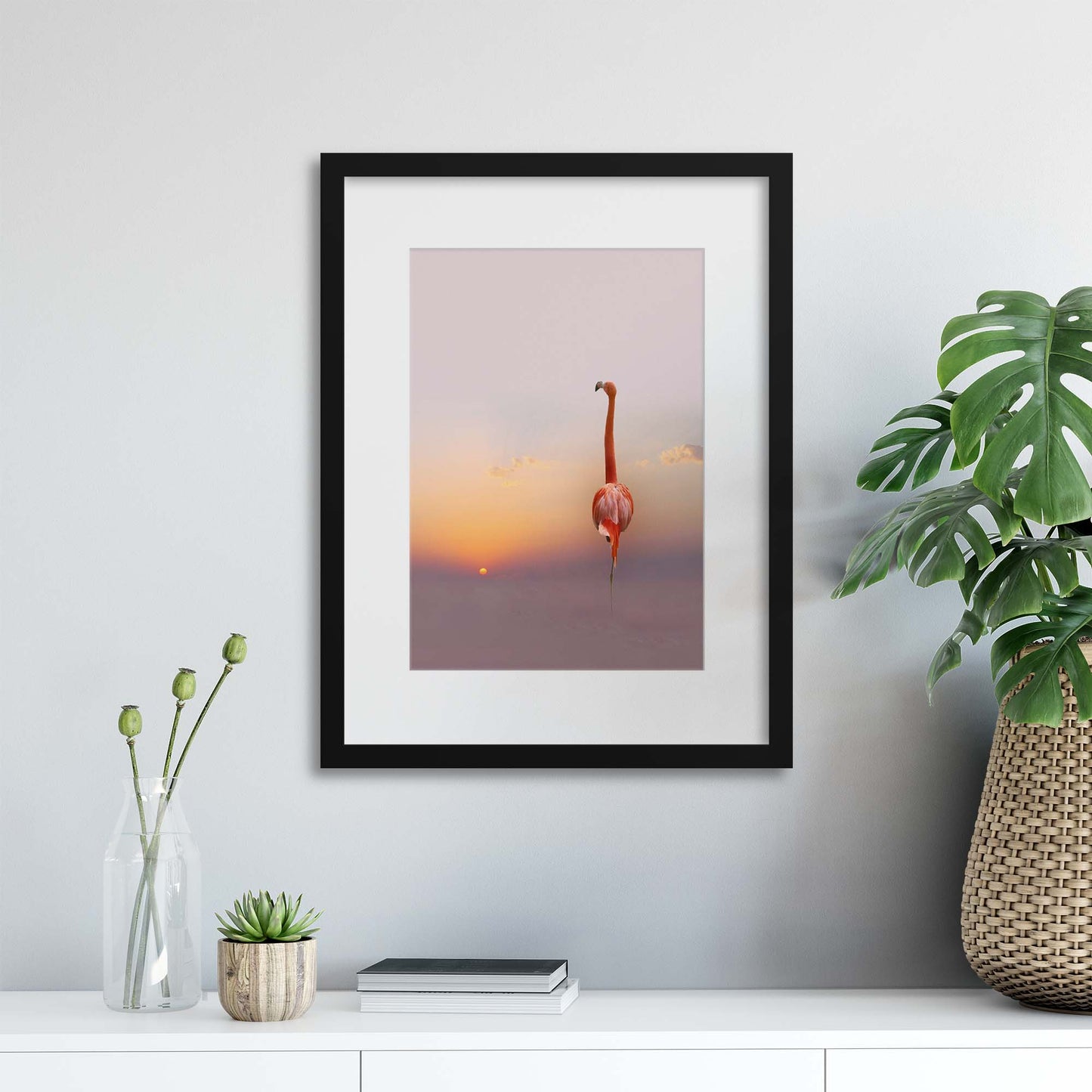 Sunset by Anna Cseresnjes Framed Print - USTAD HOME