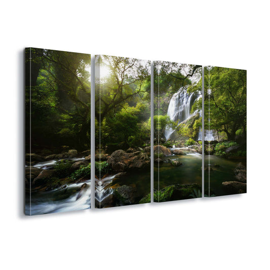 Mountain Stream by Patrick Foto Canvas Print - USTAD HOME