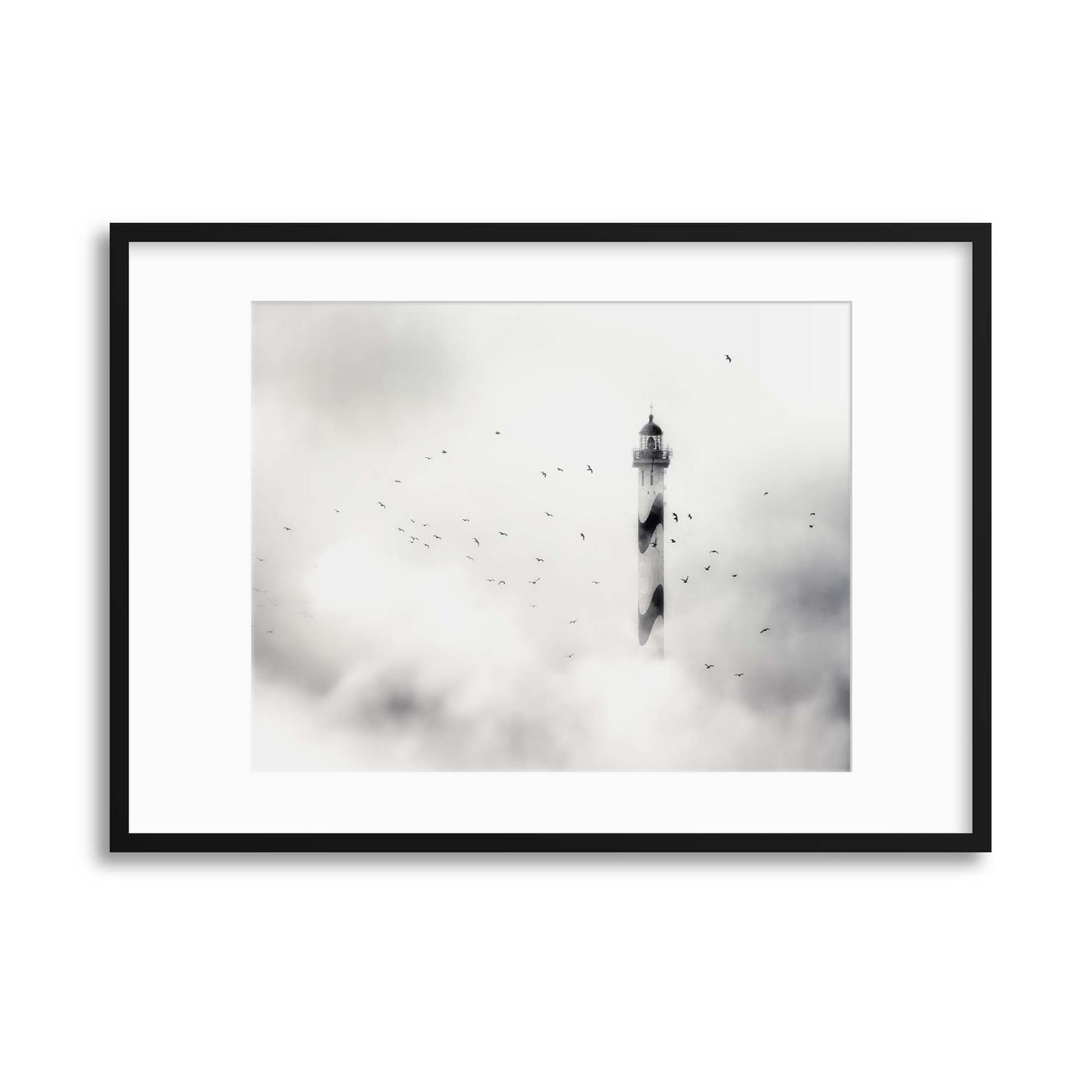 The Fog by Piet Flour Framed Print - USTAD HOME