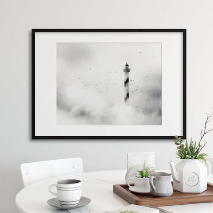 The Fog by Piet Flour Framed Print - USTAD HOME