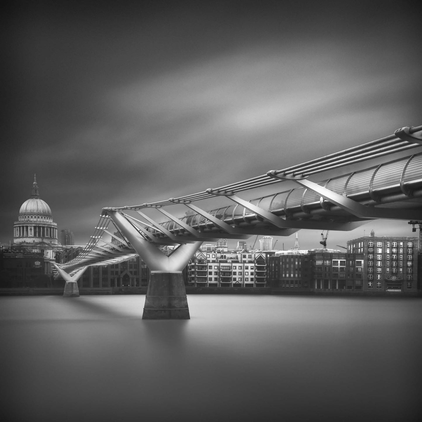 Millennium bridge by Ahmed Thabet Framed Print - USTAD HOME