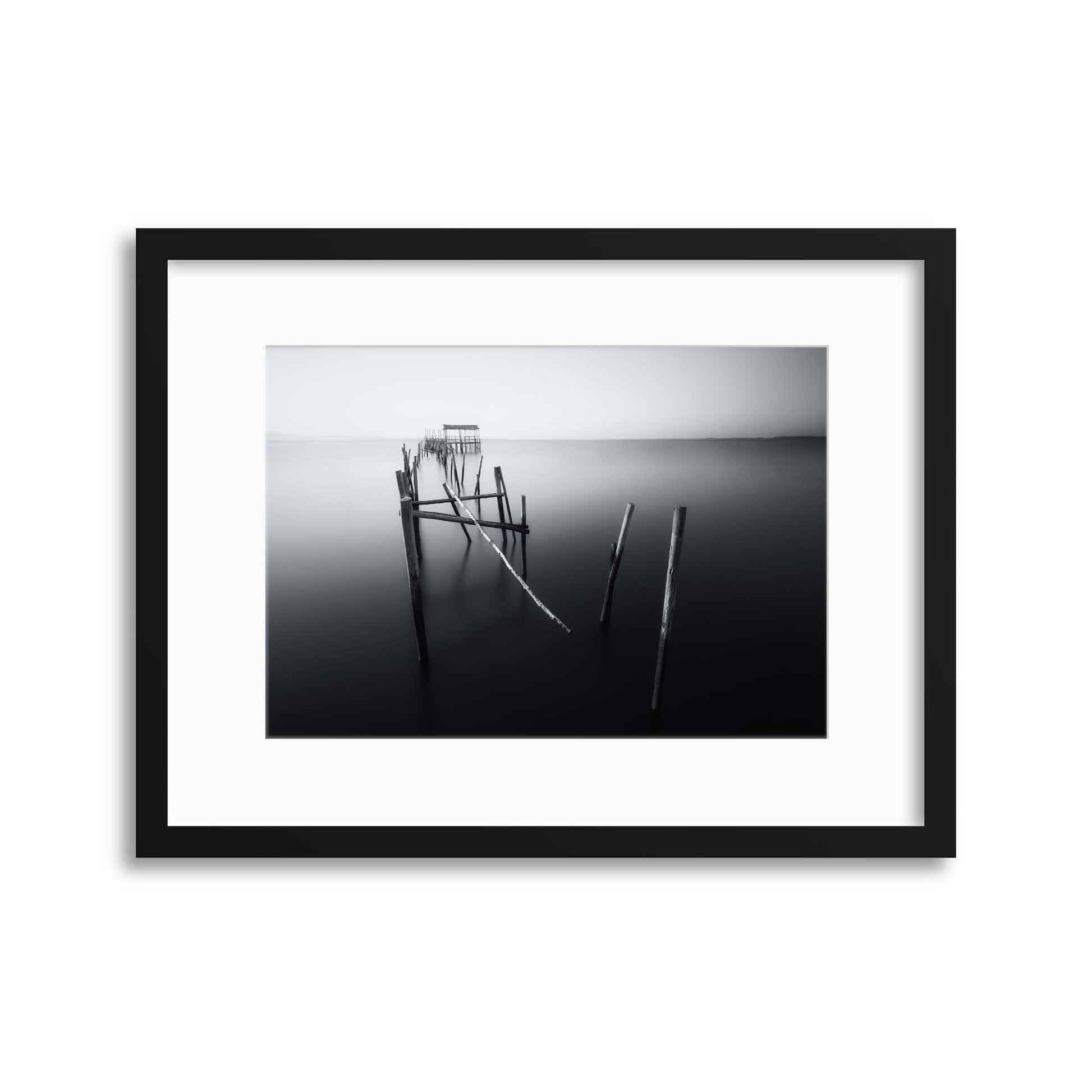 Carrasqueira in Black and White by Iv&aacute;n Ferrero Framed Print - USTAD HOME