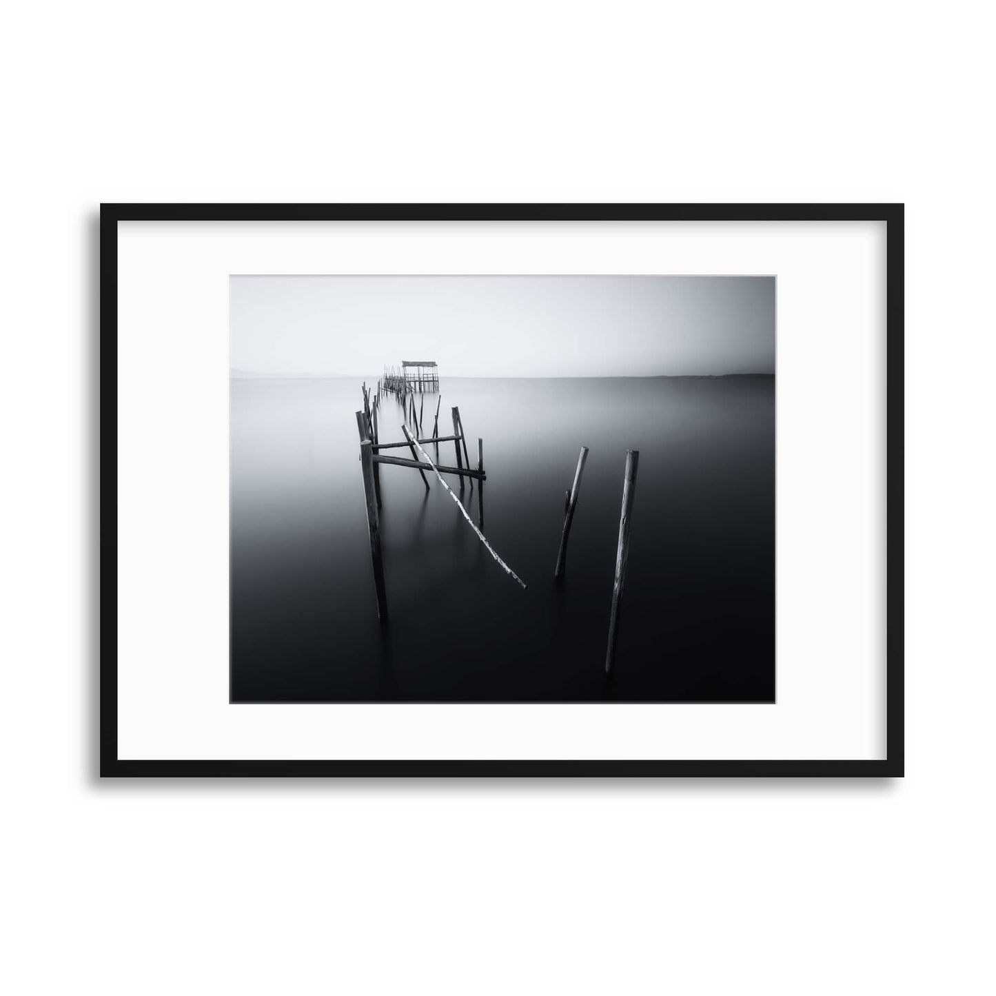 Carrasqueira in Black and White by Iv&aacute;n Ferrero Framed Print - USTAD HOME