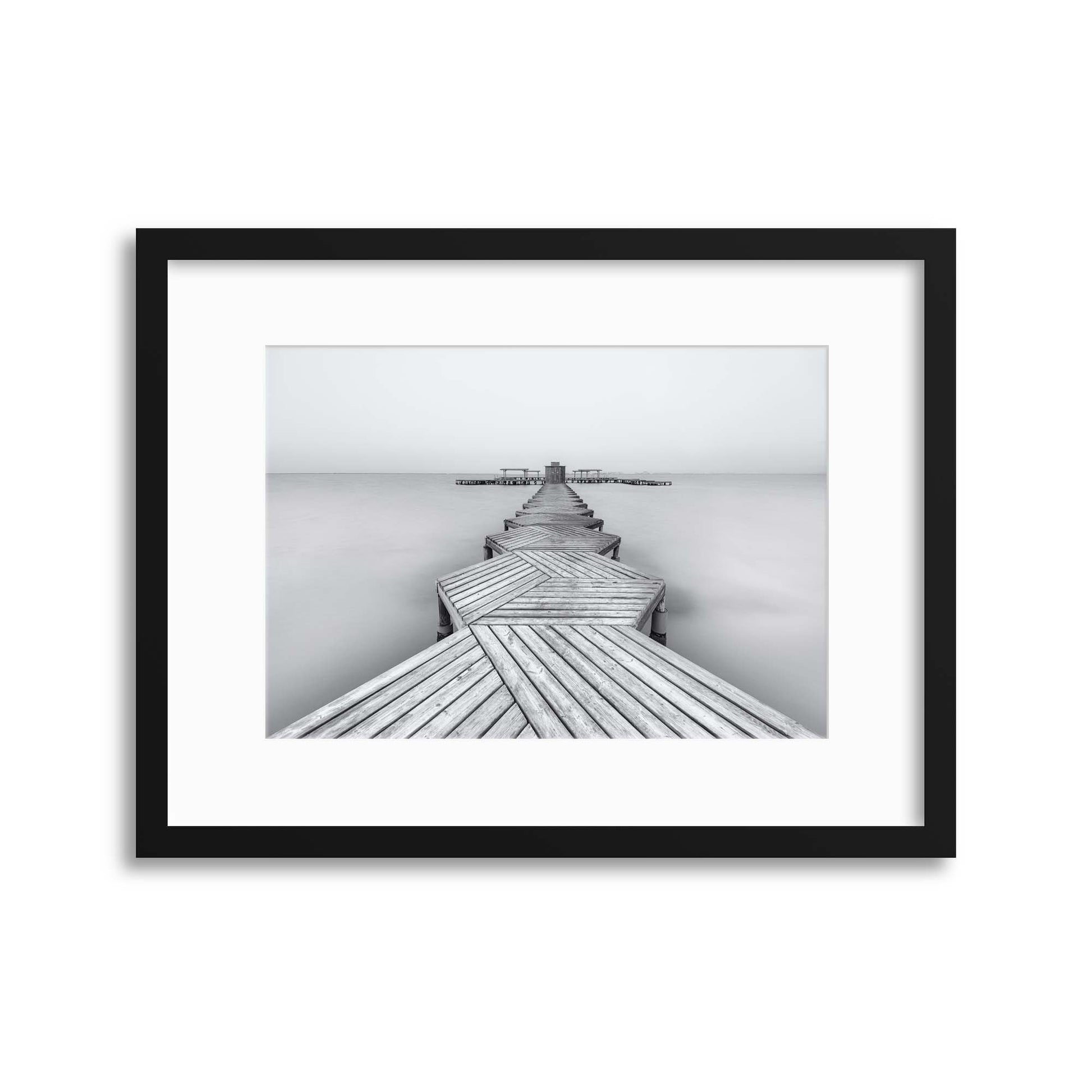 The Pier by Xavier Garci Framed Print - USTAD HOME