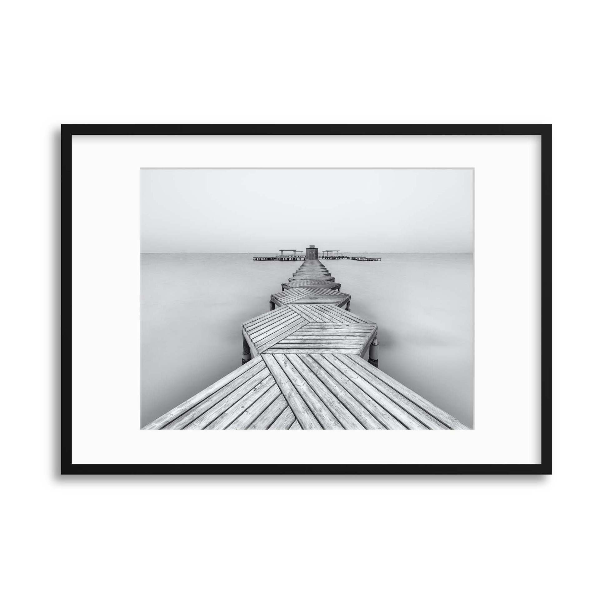 The Pier by Xavier Garci Framed Print - USTAD HOME