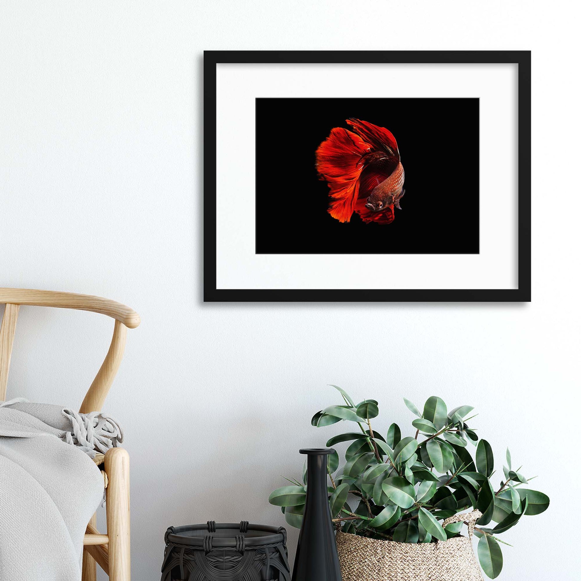 The Red by Andi Halil Framed Print - USTAD HOME