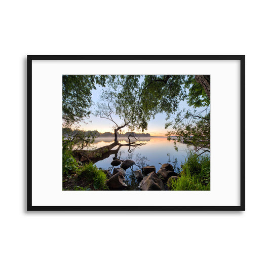 Lake View by Keller Framed Print - USTAD HOME