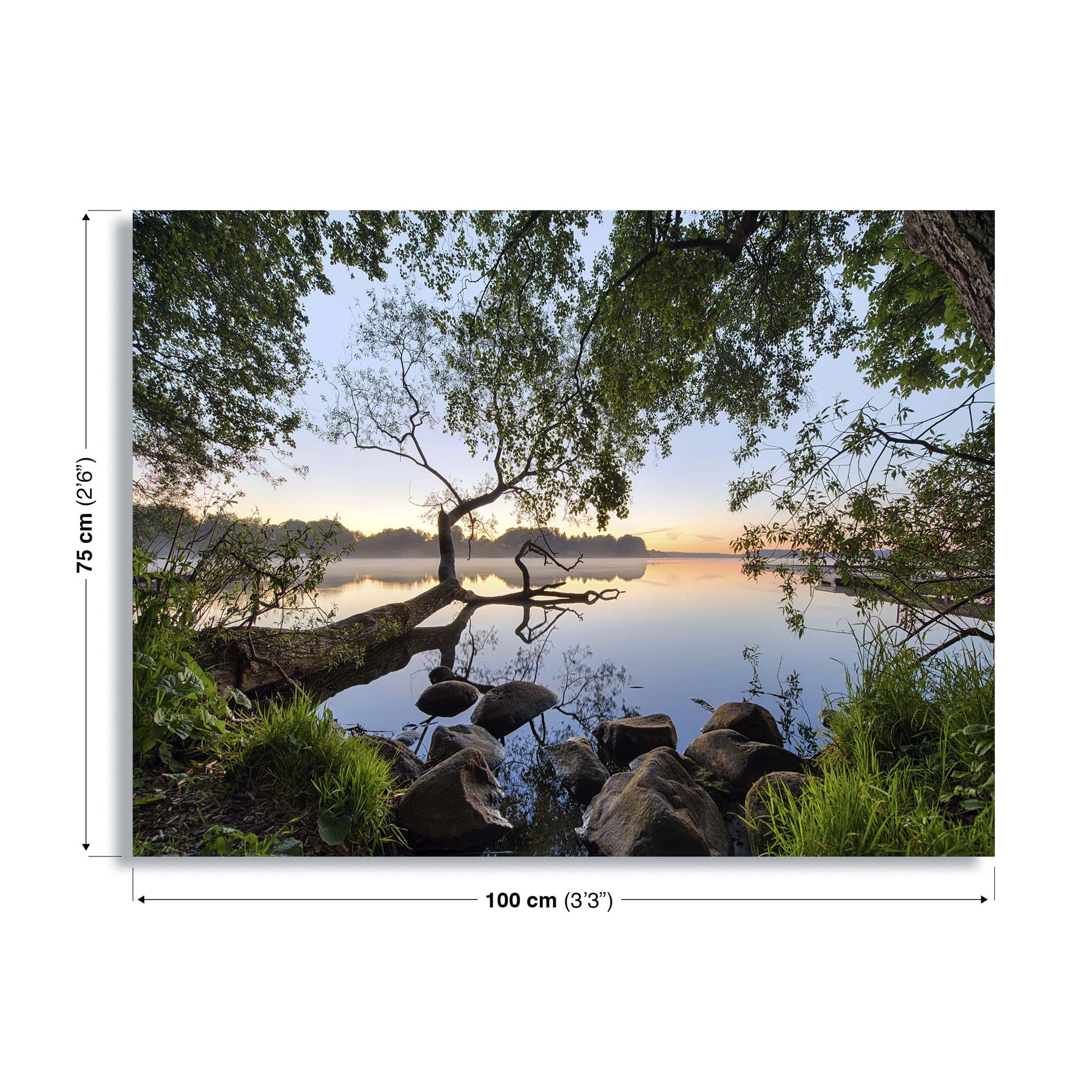 Lake View by Keller Canvas Print - USTAD HOME