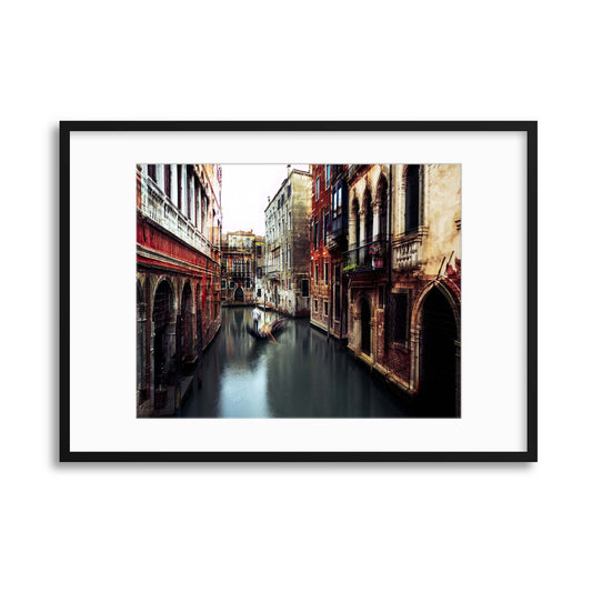 The Gondolier by Carmine Chiriac&ograve; Framed Print - USTAD HOME