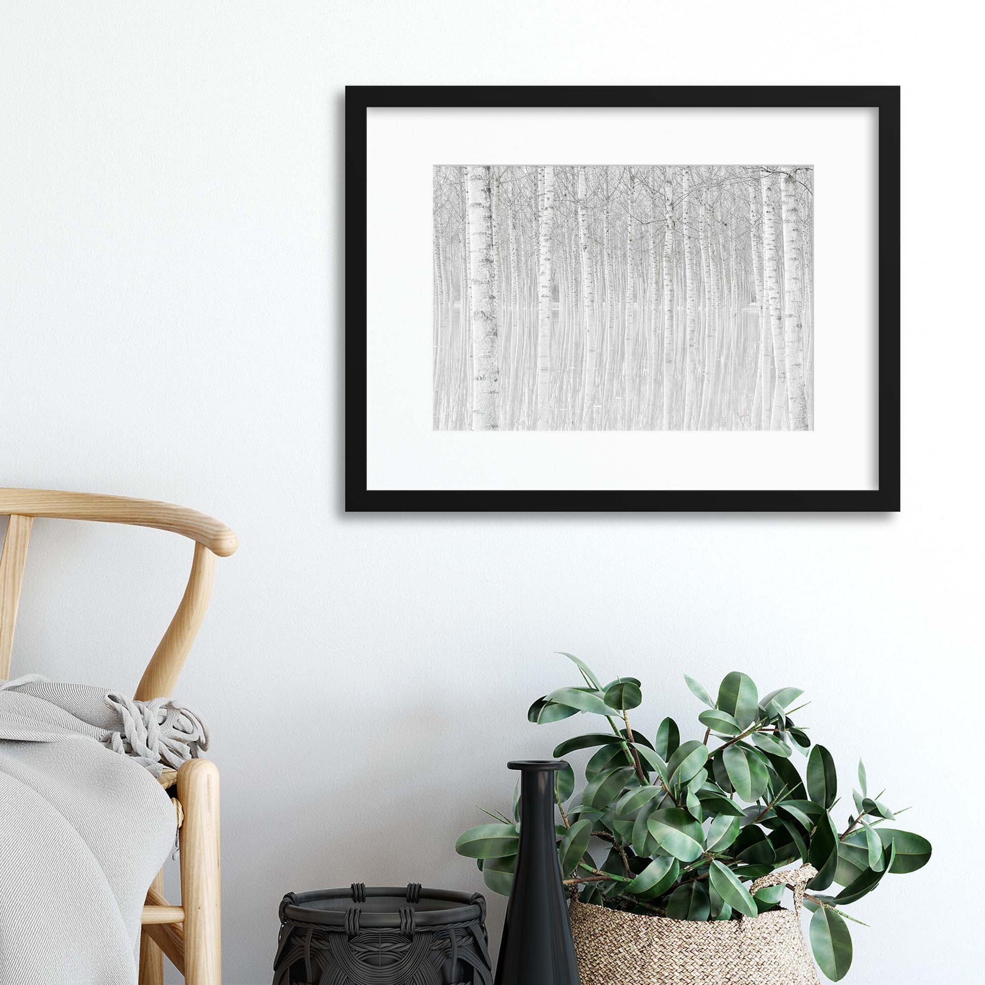 Trees by Aglioni Simone Framed Print - USTAD HOME