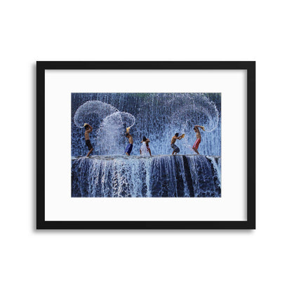 Playing with Splash by Angela Muliani Hartojo Framed Print - USTAD HOME