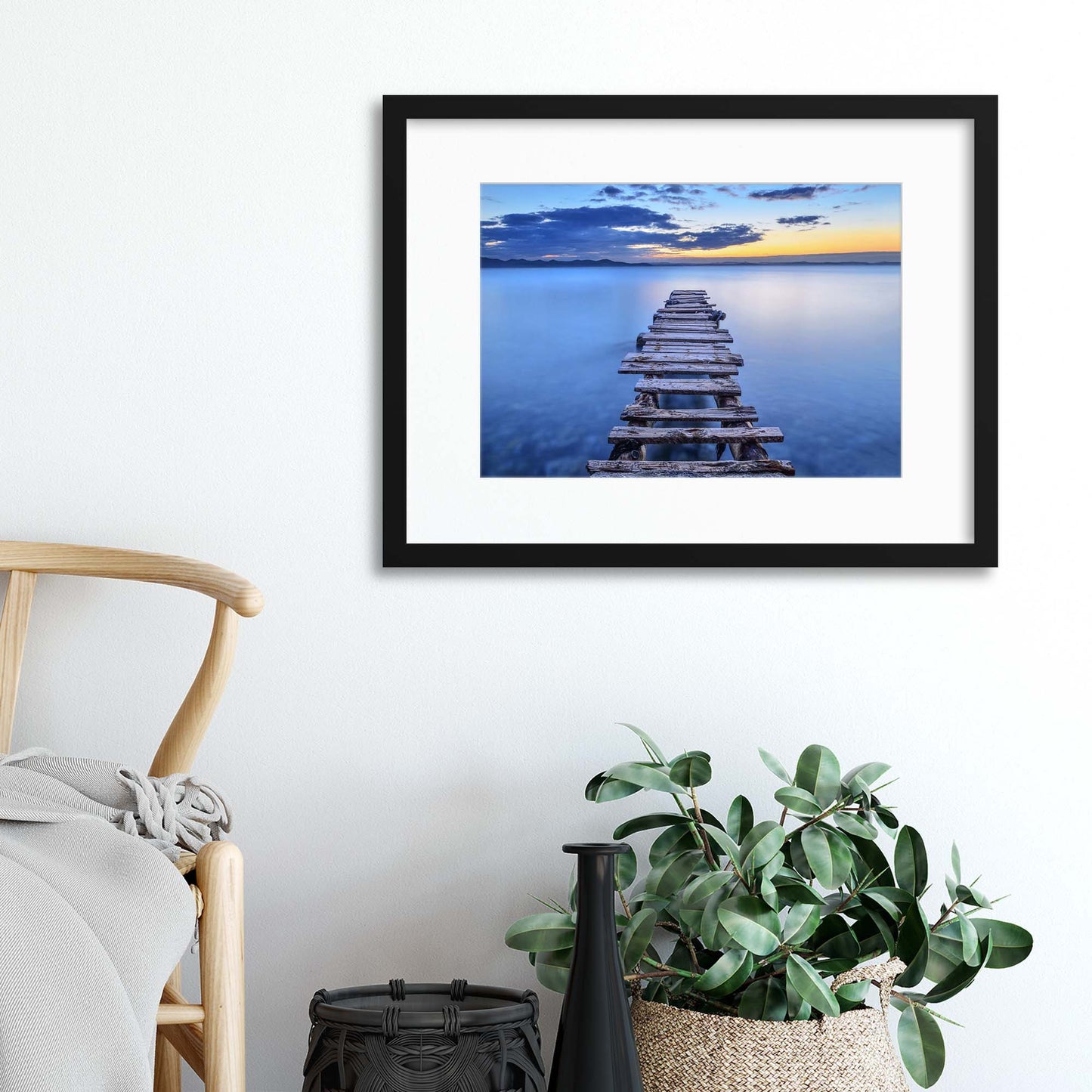 Pier by Srecko Jubic Framed Print - USTAD HOME