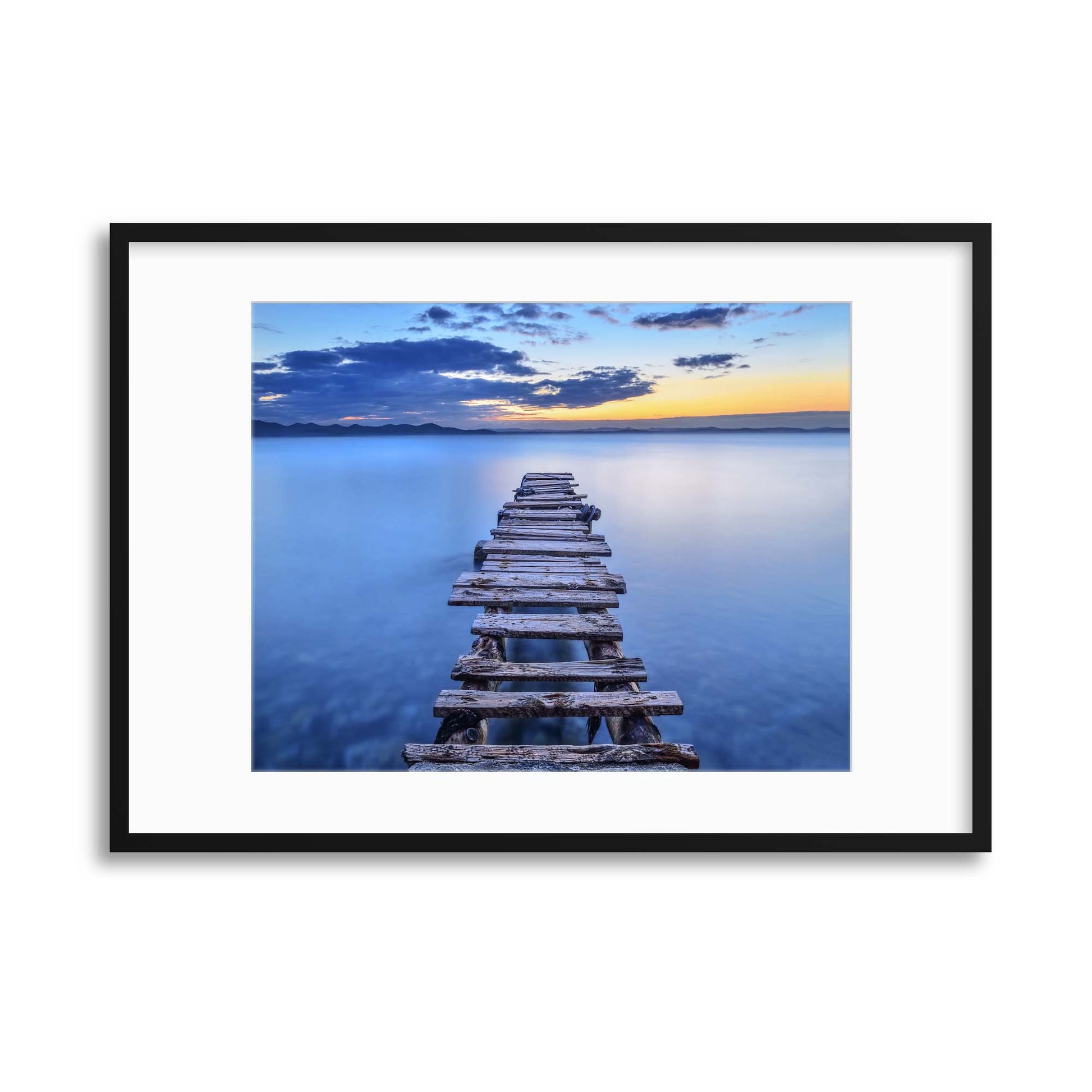 Pier by Srecko Jubic Framed Print - USTAD HOME