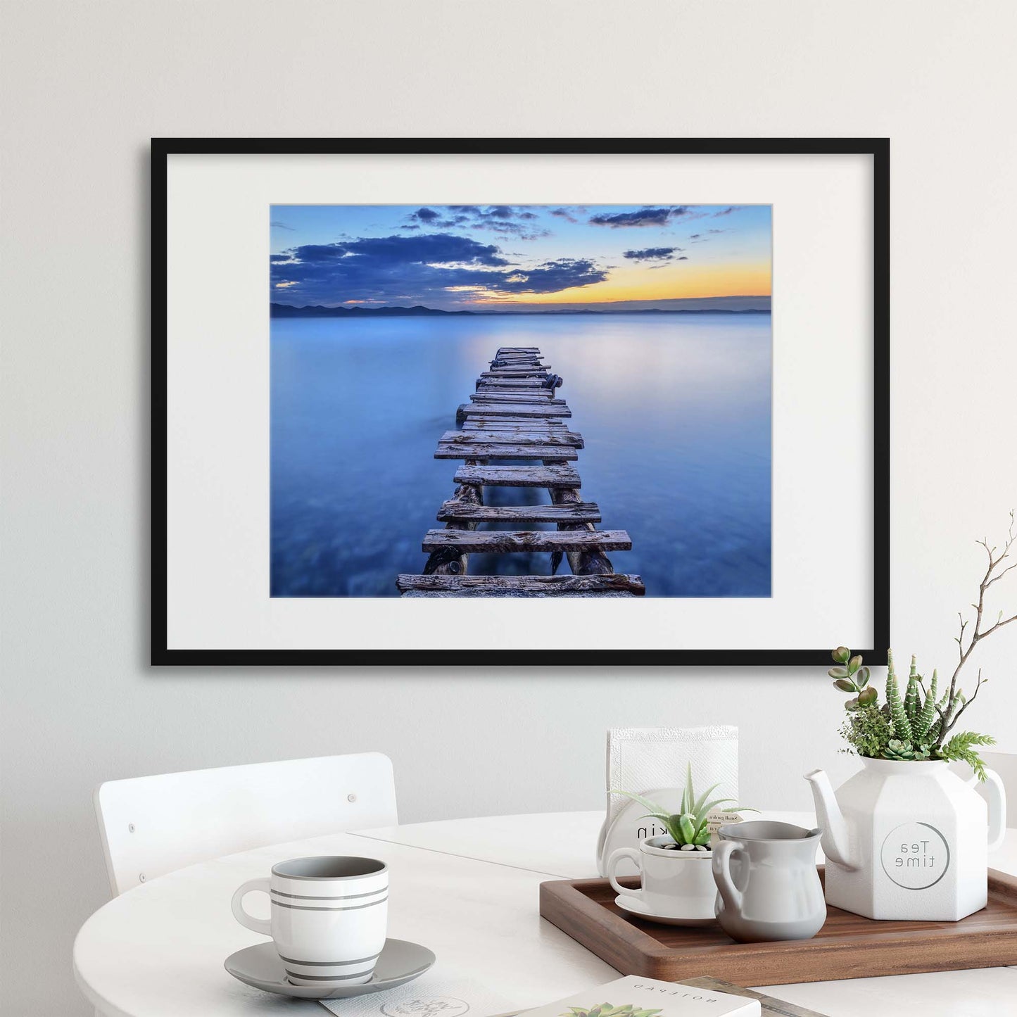 Pier by Srecko Jubic Framed Print - USTAD HOME