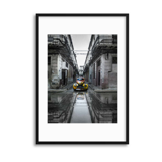 Classic Old Car in Havana, Cuba by Svetlin Yosifov Framed Print - USTAD HOME